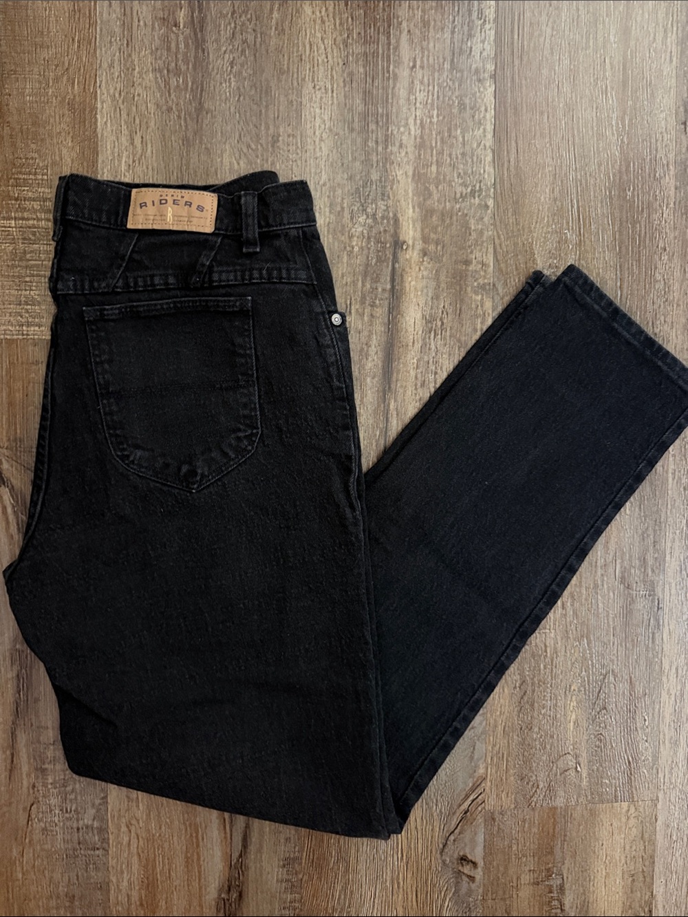 Riders by Lee women’s Black Straight leg Jeans size 12 long
